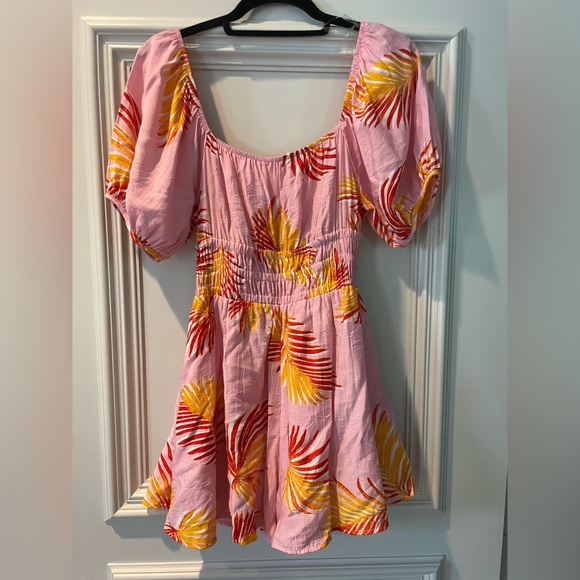 Entro Pink palm floral romper - Picture 4 of 5